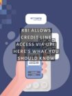 rbi allows credit line access via upi Heres what you should know poster page