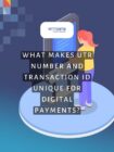 what makes utr number and transaction id unique poster page